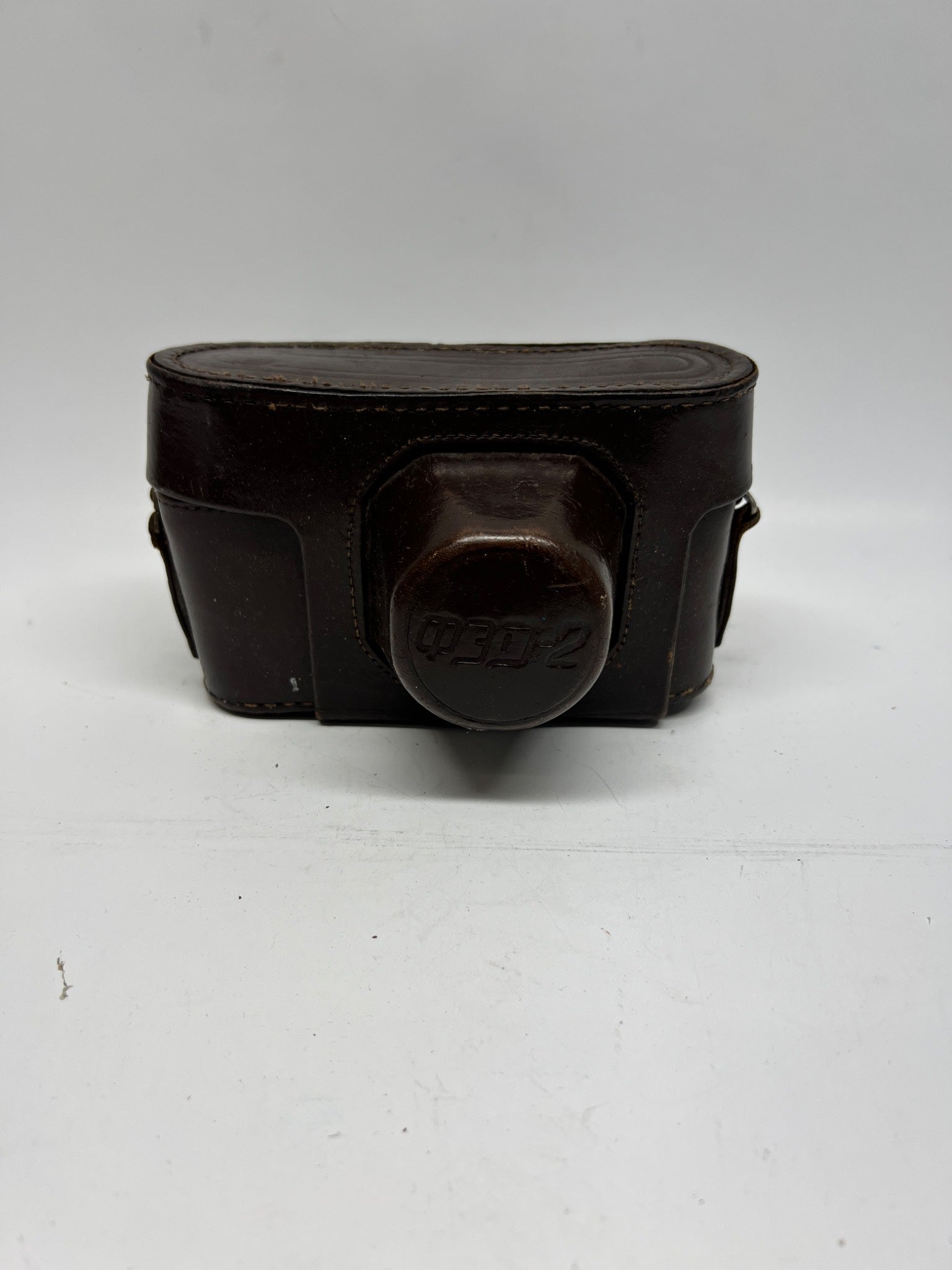 Vintage FED-2 Leather Camera Case – Made in USSR – Soviet Rangefinder Accesso