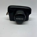 Vintage Konica Leather Camera Case – Made in Japan – Black SLR/Rangefinder Case