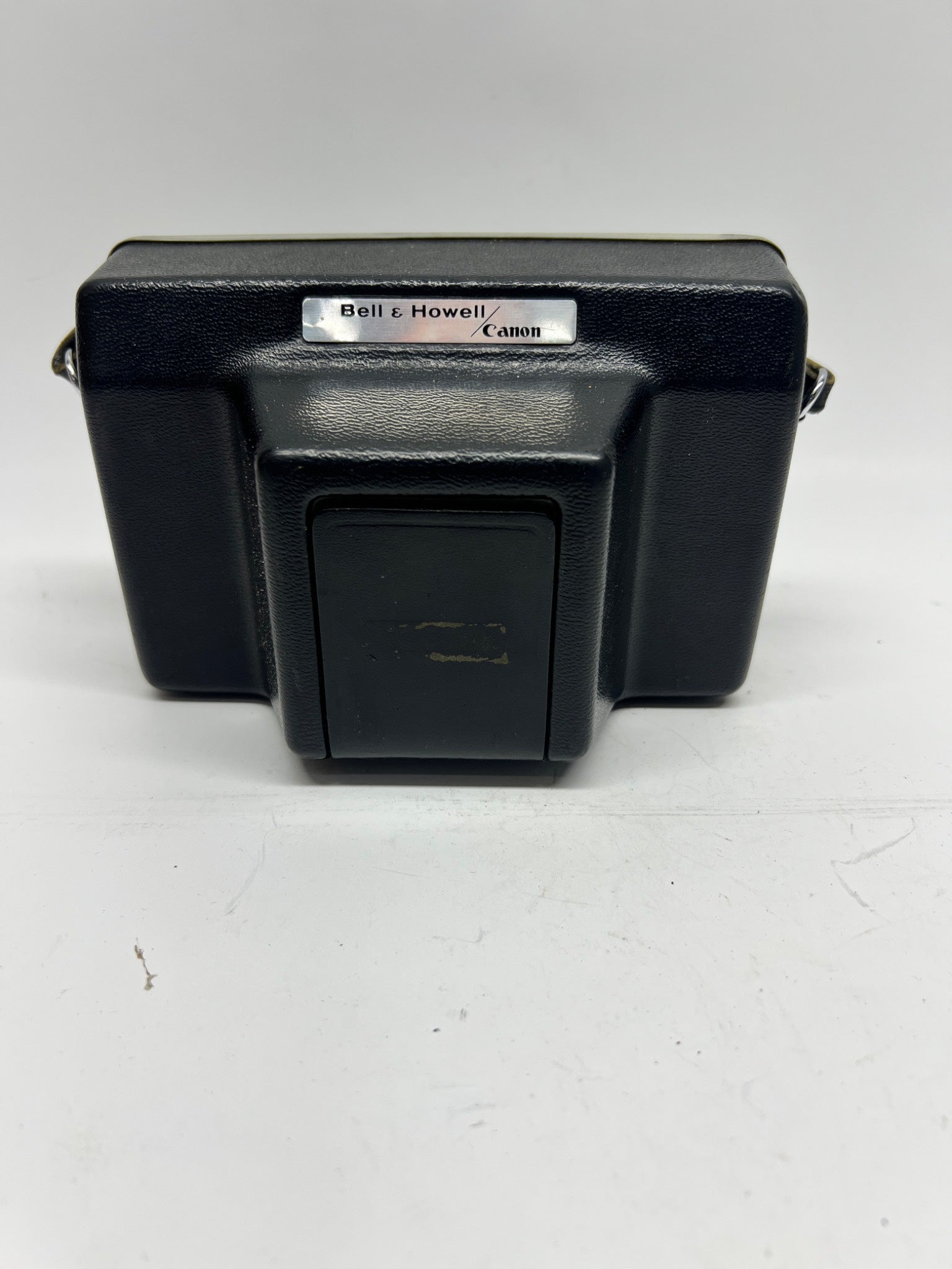 Vintage Bell & Howell Canon Camera Case – Made in Japan – Black Leather Hard Case