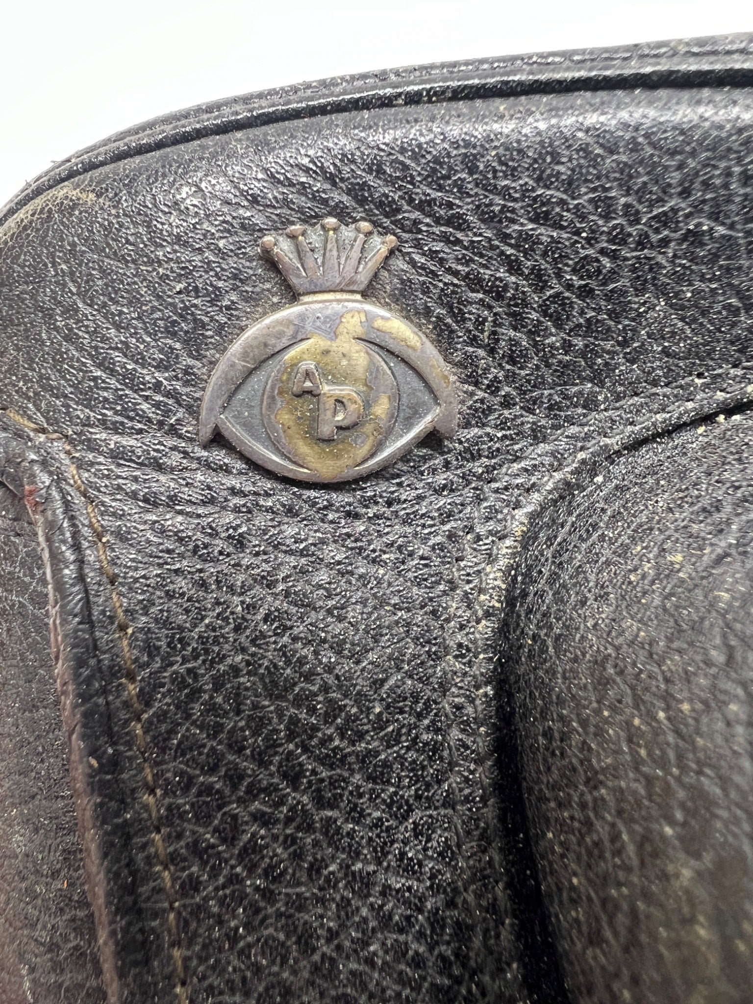Vintage Asahi Pentax Black Leather Camera Case – Made in Japan – Embossed Logo