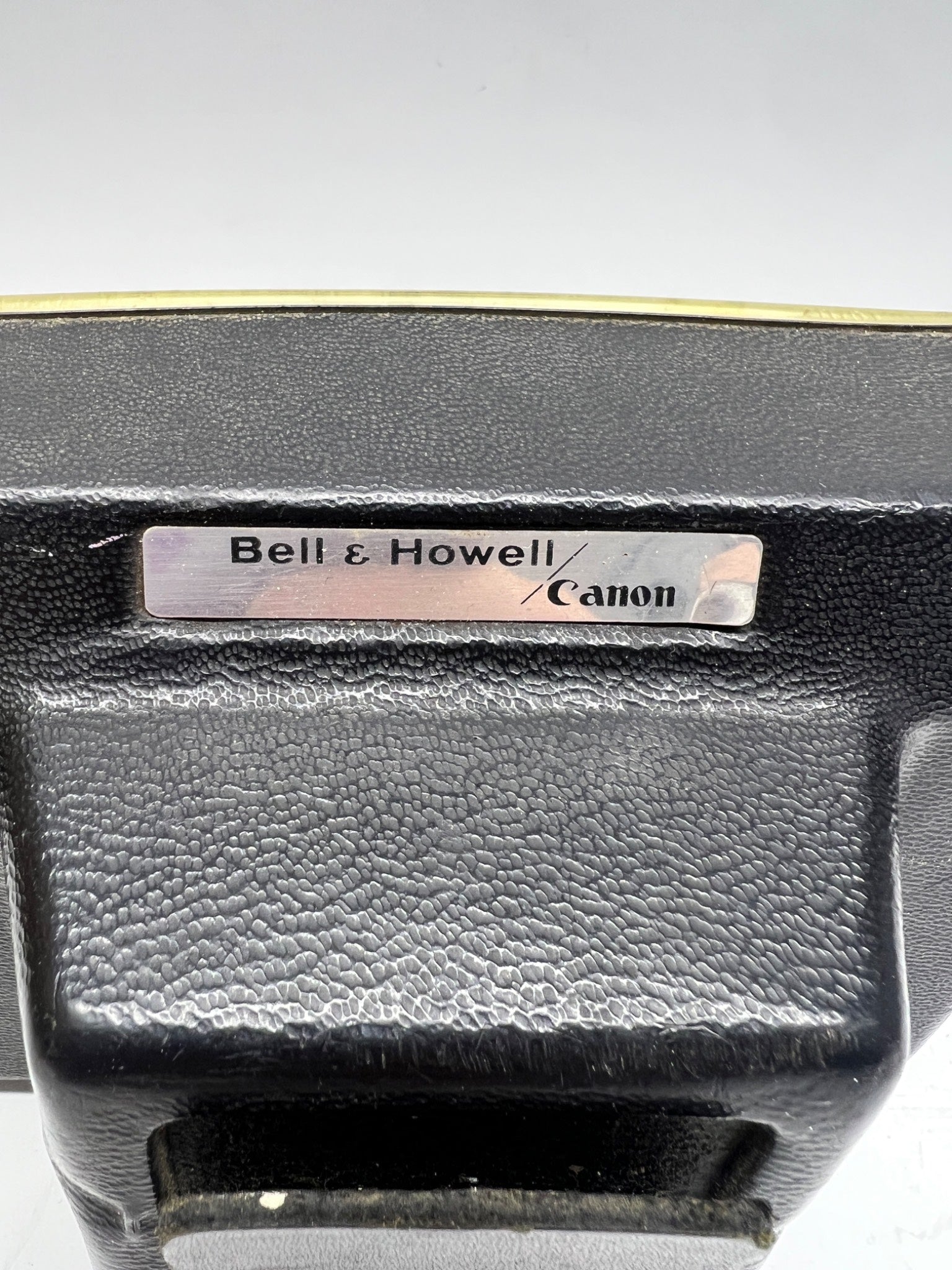 Vintage Bell & Howell Canon Camera Case – Made in Japan – Black Leather Hard Case