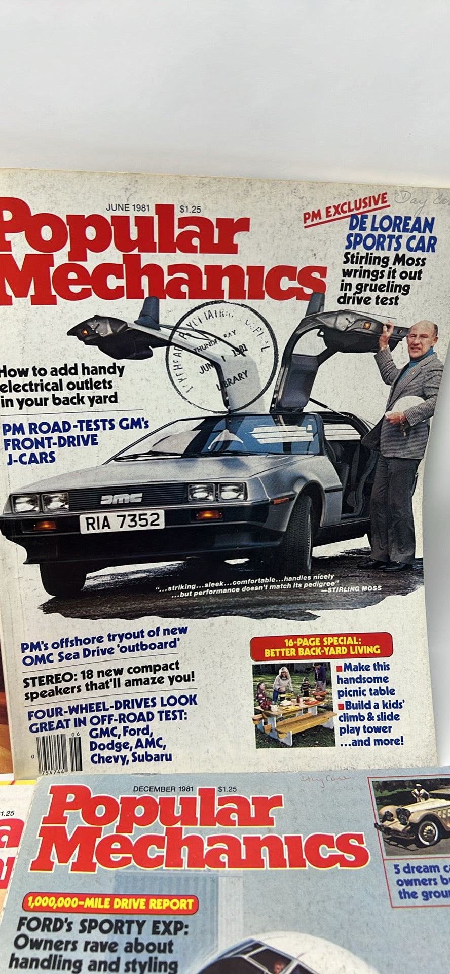 Vintage 1981 Popular Mechanics Magazines