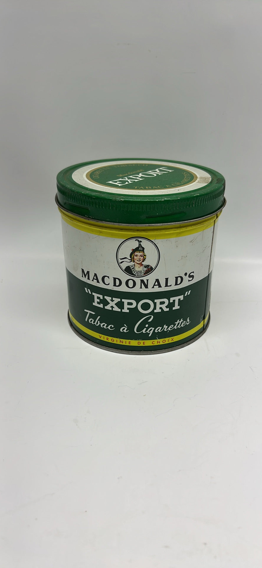 Vintage Macdonald's Export Tobacco Tin - 1940s/50s "Lassie" Collectible - Montreal