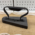 Cast Iron Sad Iron with Curved Handle