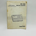 1980s Radio Shack EC-330 Manual Made in USA