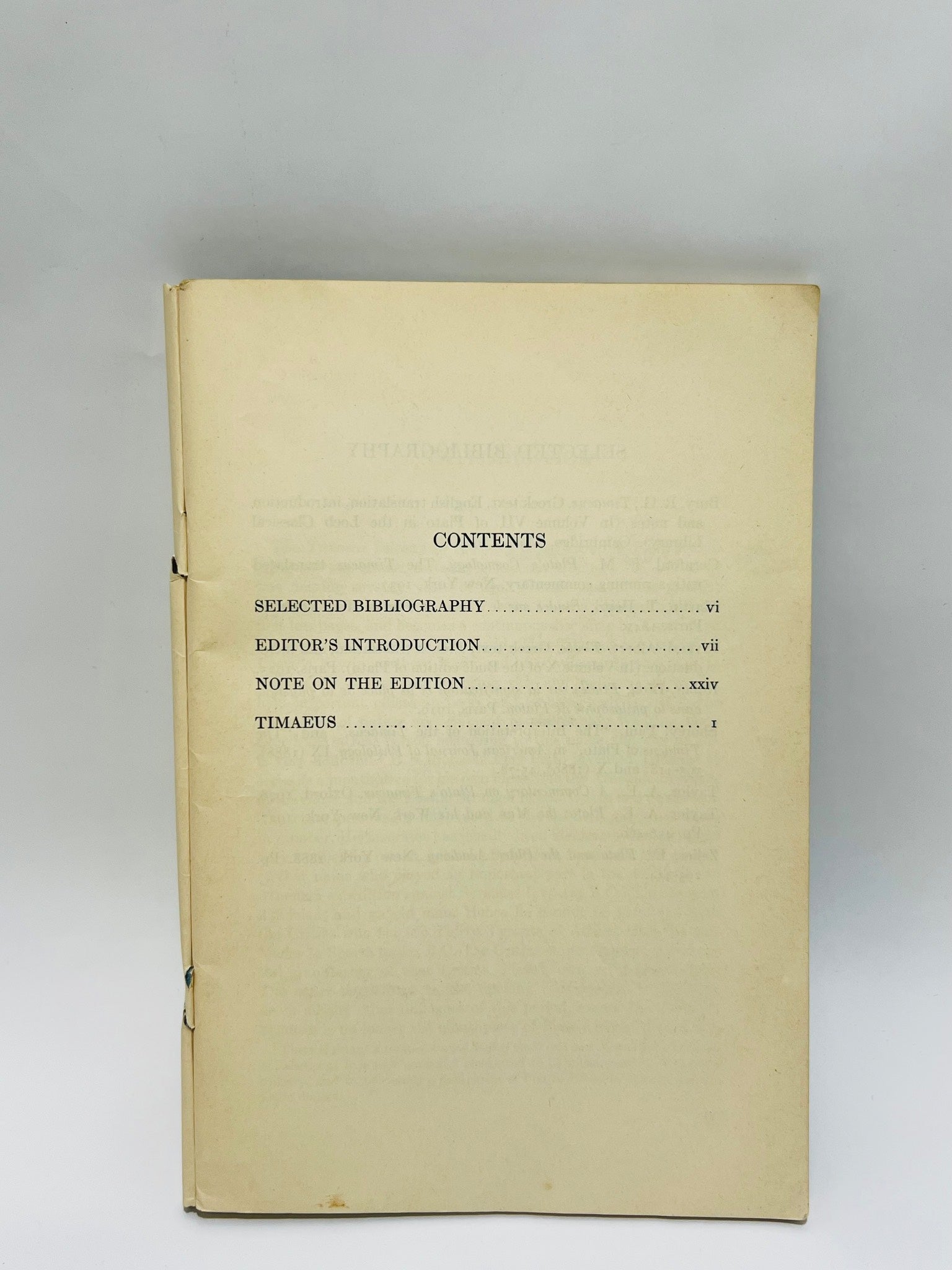 ‘Timaeus’ by Plato Paperback