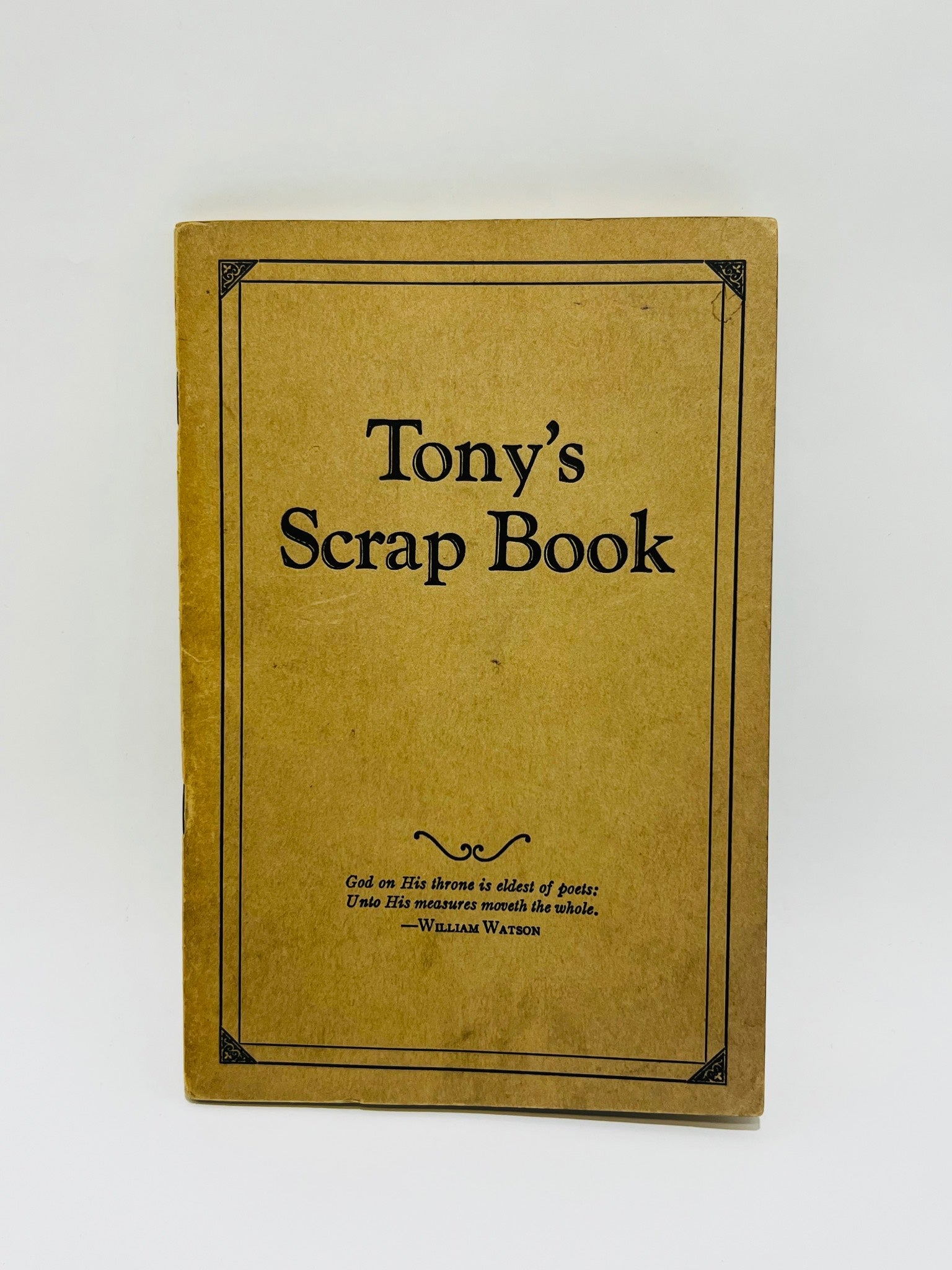 1933 Tony’s Scrap Book Paperback Book