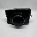 Black Leather Camera Case with Strap