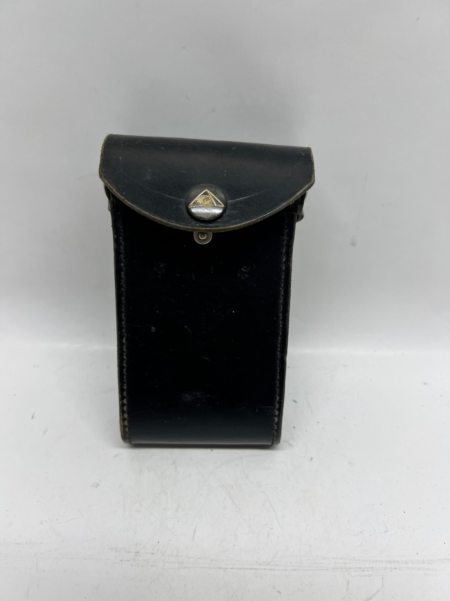 Ansco Black Leather Belt Pouch - Folding Bellows Camera Case