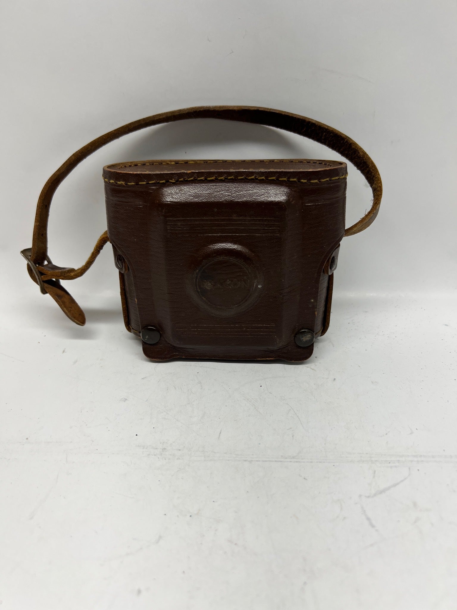 Vintage Brown Beacon Leather Camera Case - USA Made