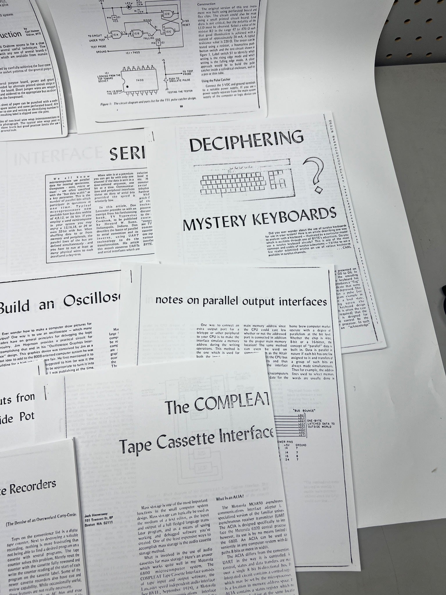 Vintage Computer DIY & Logic Reference Library - Technical Photocopies