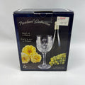 Cristal Polonaisse Pinwheel Collection Lead Crystal Goblets - Set of 4