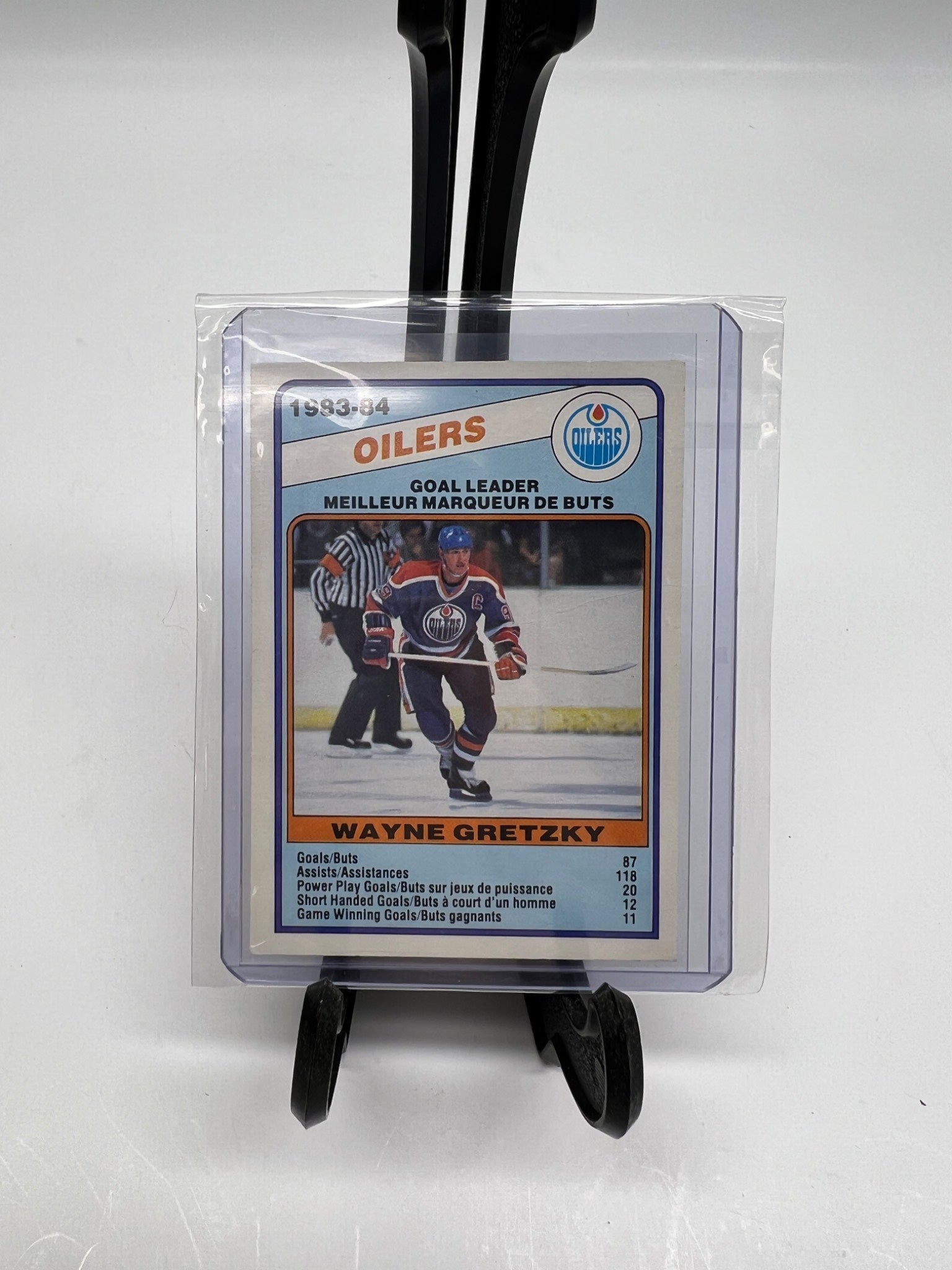 1984-85 O-Pee-Chee Edmonton Oilers Team Leaders #357 - Wayne Gretzky