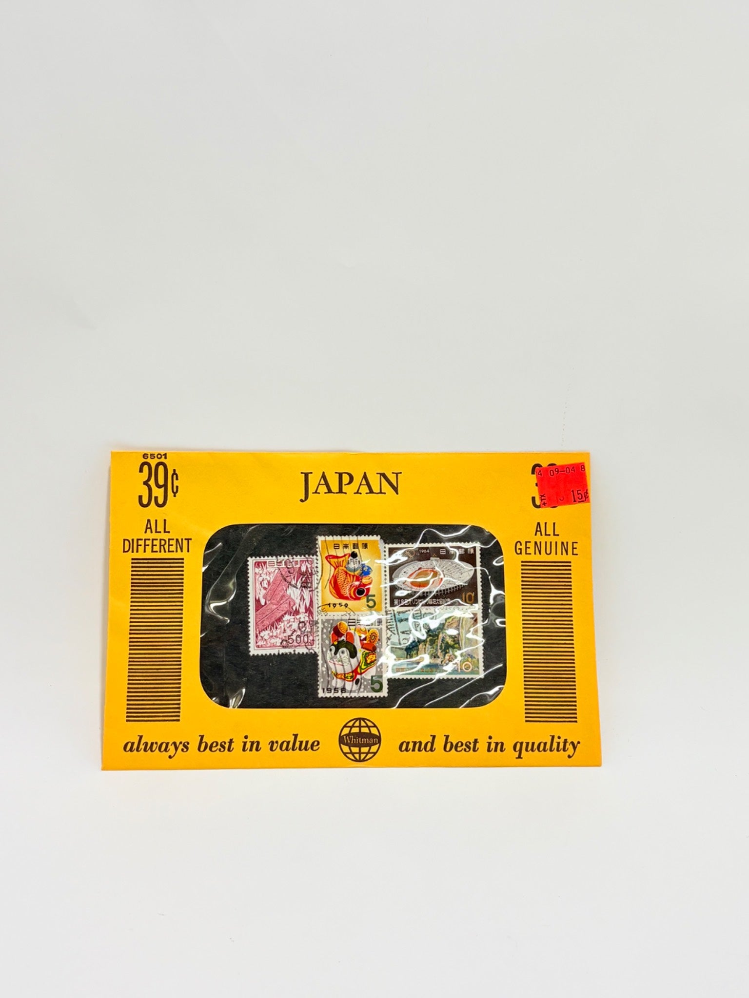 Japanese Postage Stamps with Envelope