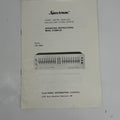 Original Spectrum SGE-204L Stereo Graphic Equalizer Operating Instructions