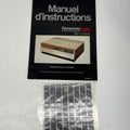 Original Panasonic Omnivision VHS PV-1770-K Instruction Manual & Labels