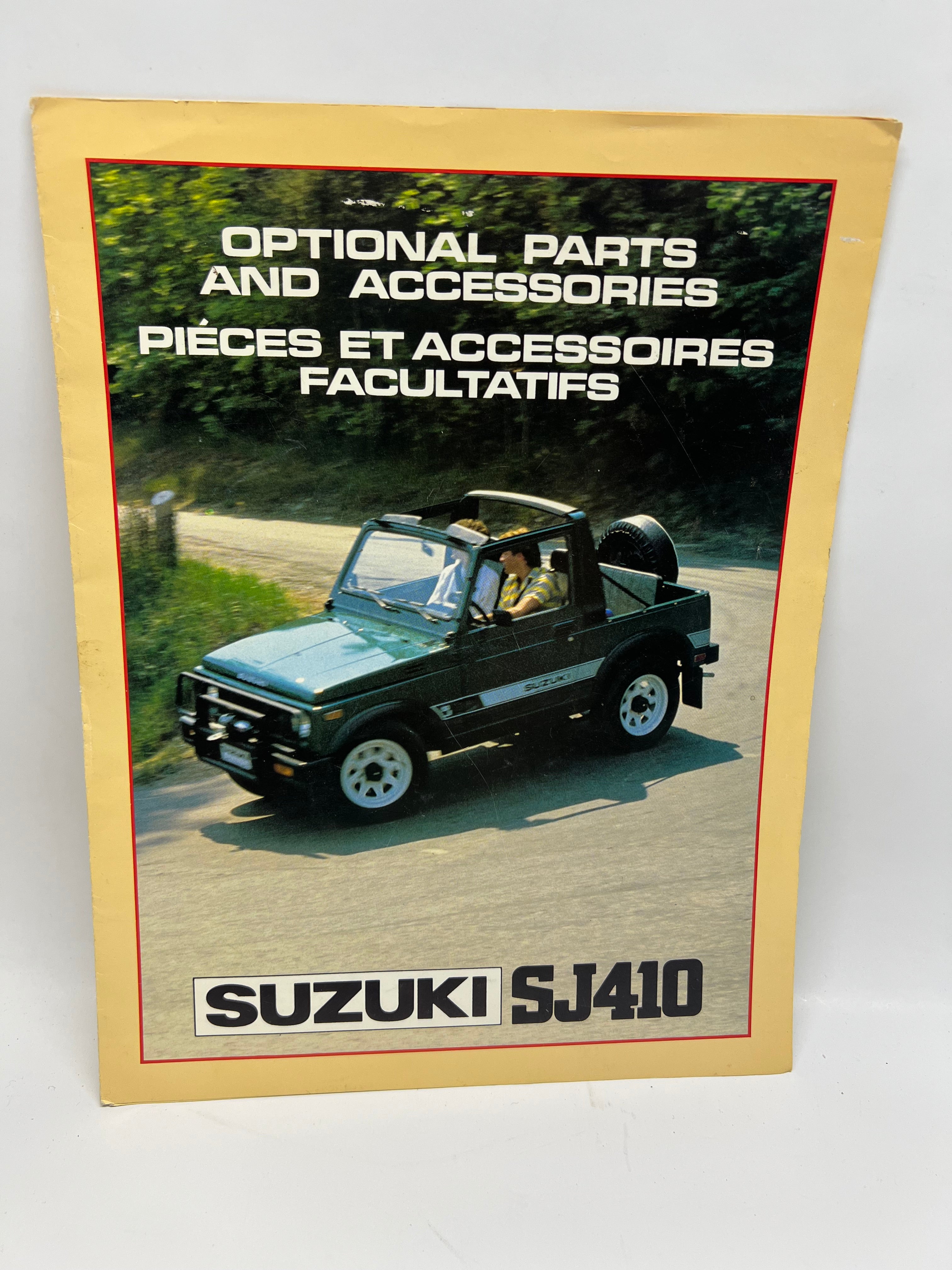 Vintage Suzuki SJ410 Optional Parts & Accessories Manual