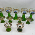 Title: Vintage Roemer Wine & Liqueur Glass Set - Luxembourg Souvenir