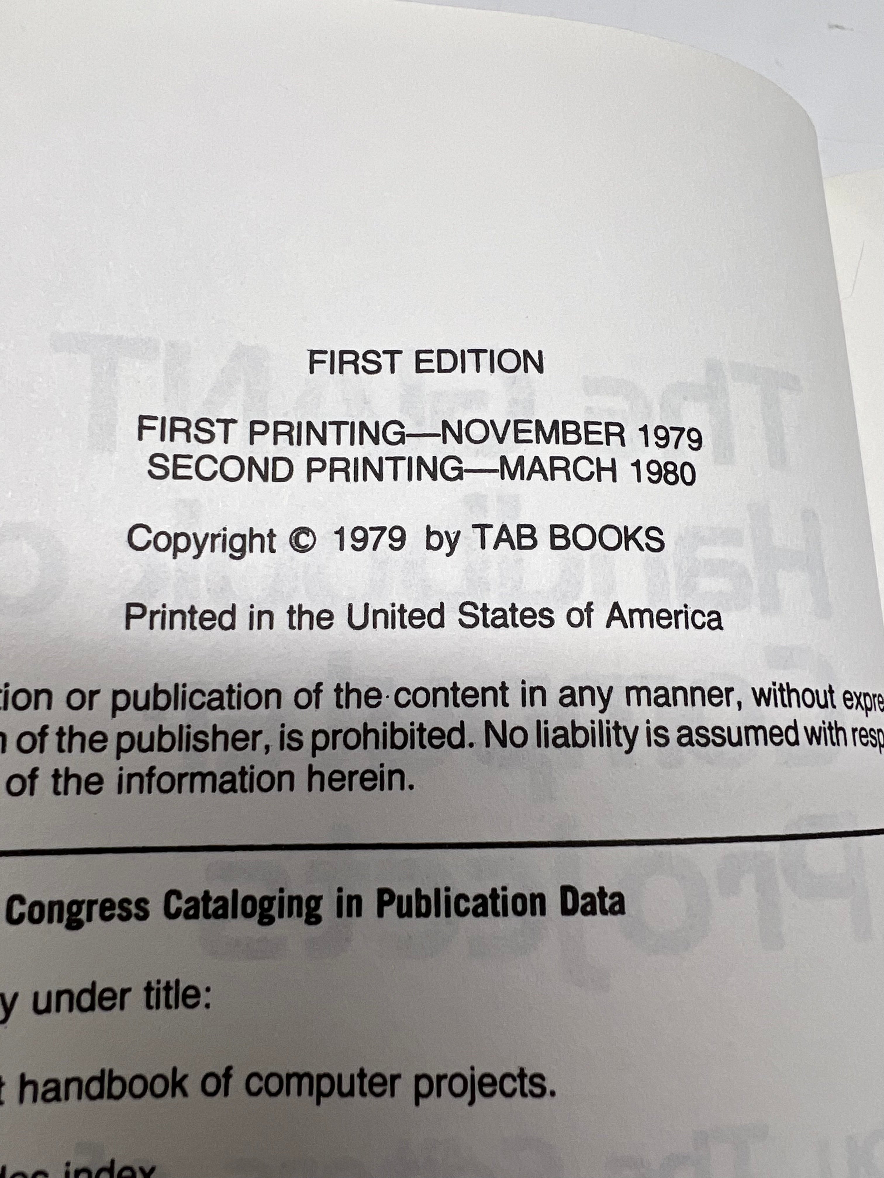 Vintage 1979 "The Giant Handbook of Computer Projects" Hardcover