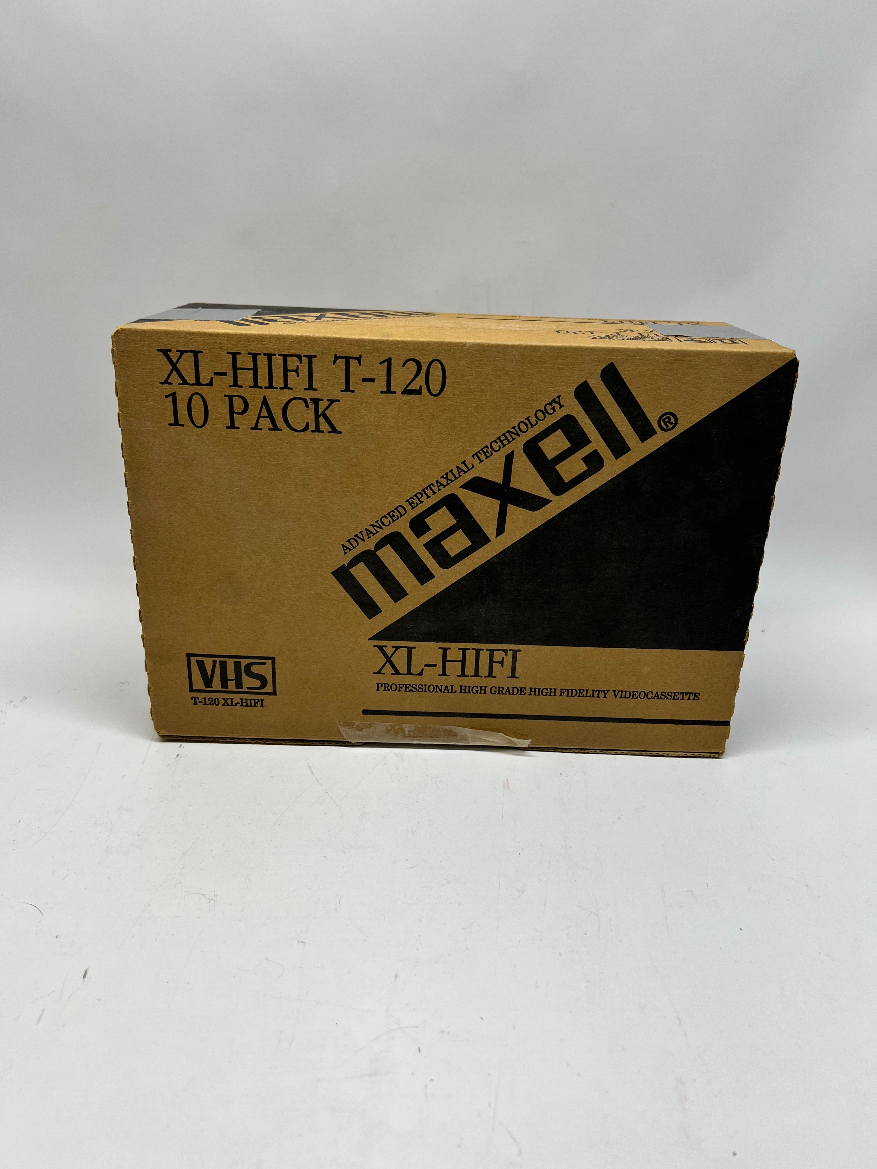 Sealed 4-Pack Maxell HGX-GOLD T-120 VHS Tapes - Premium High Grade