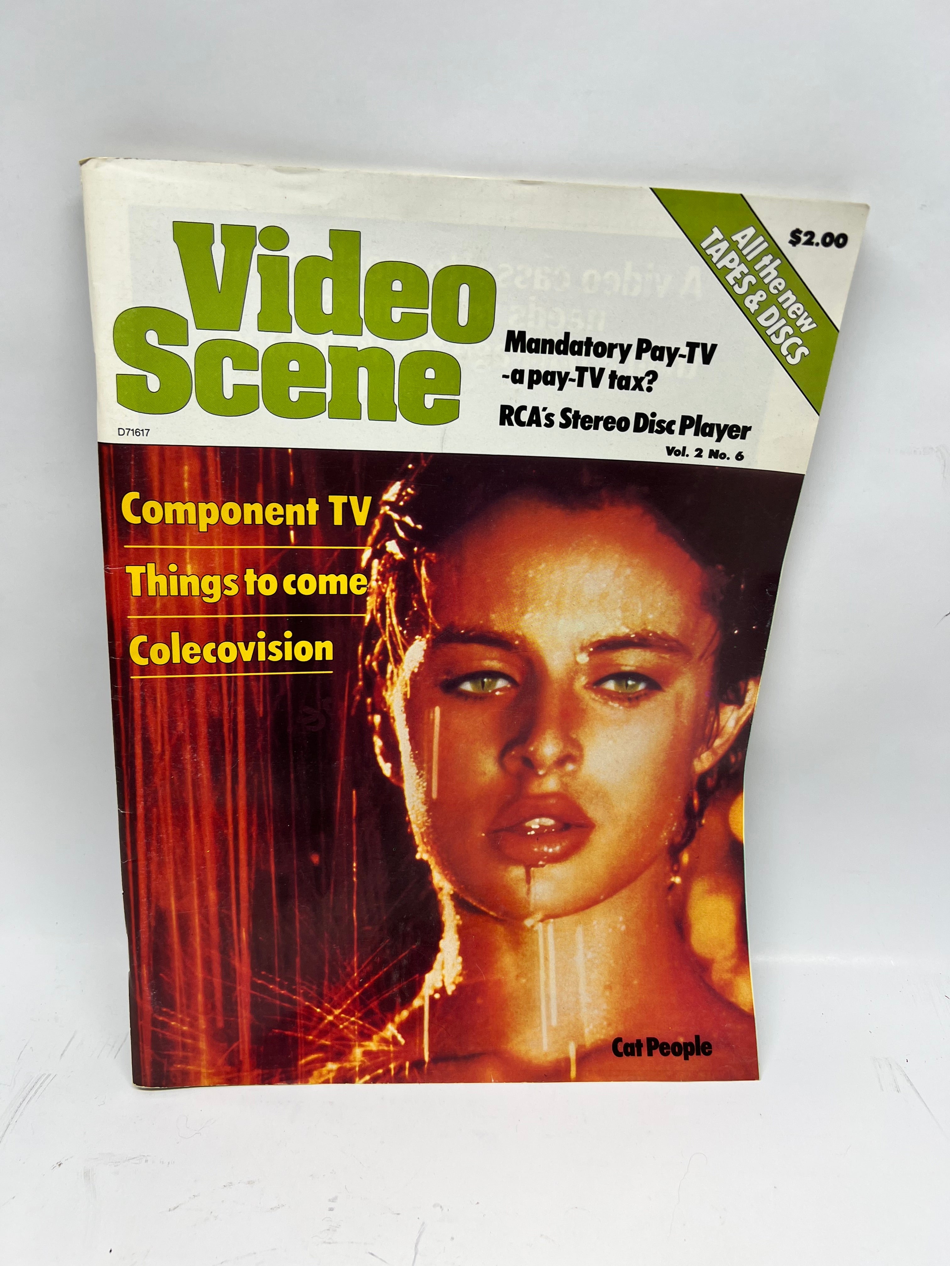 Title: Vintage Video Scene Magazine - Vol. 2 No. 6 (Cat People Cover) - Colecovision & RCA