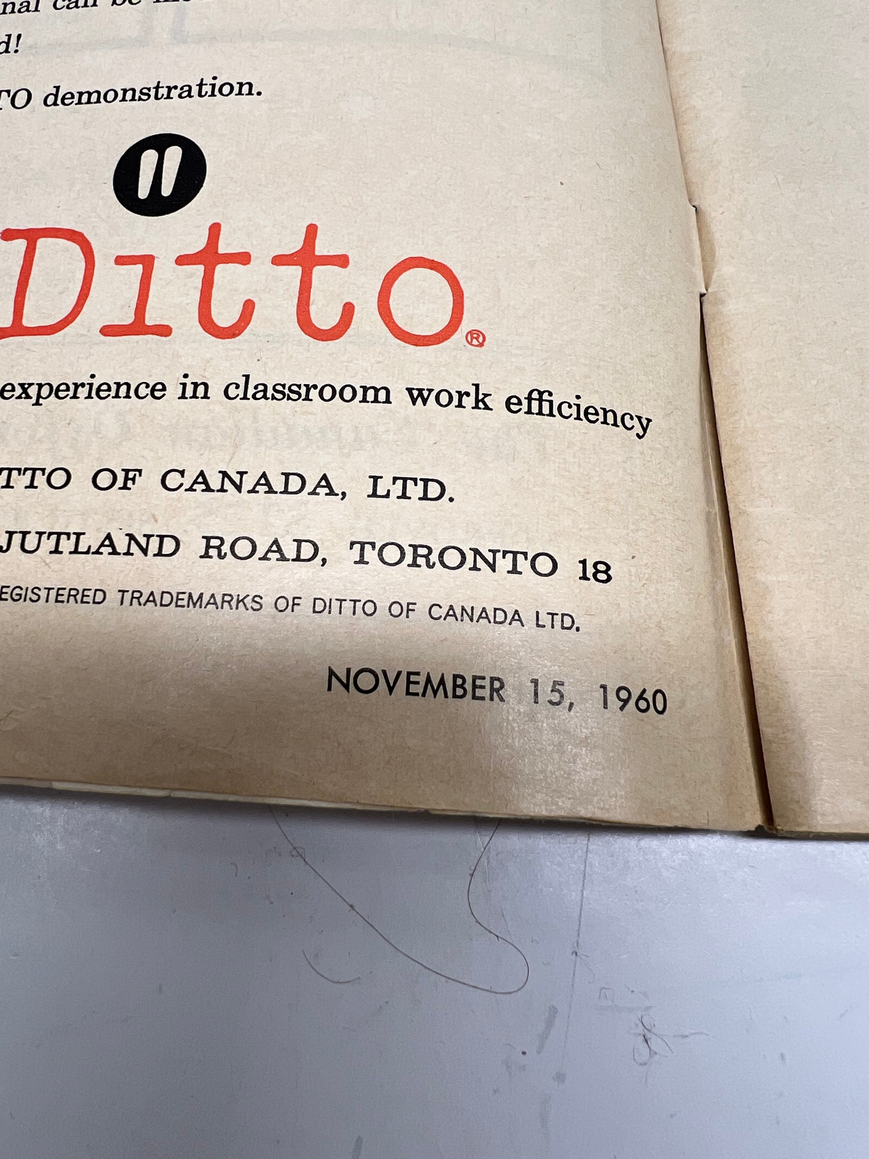 Vintage 1960 OSSTF "The Bulletin" Magazine - Ontario Teachers History