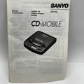 Sanyo CDP-55A CD Mobile Portable CD Player User Manual