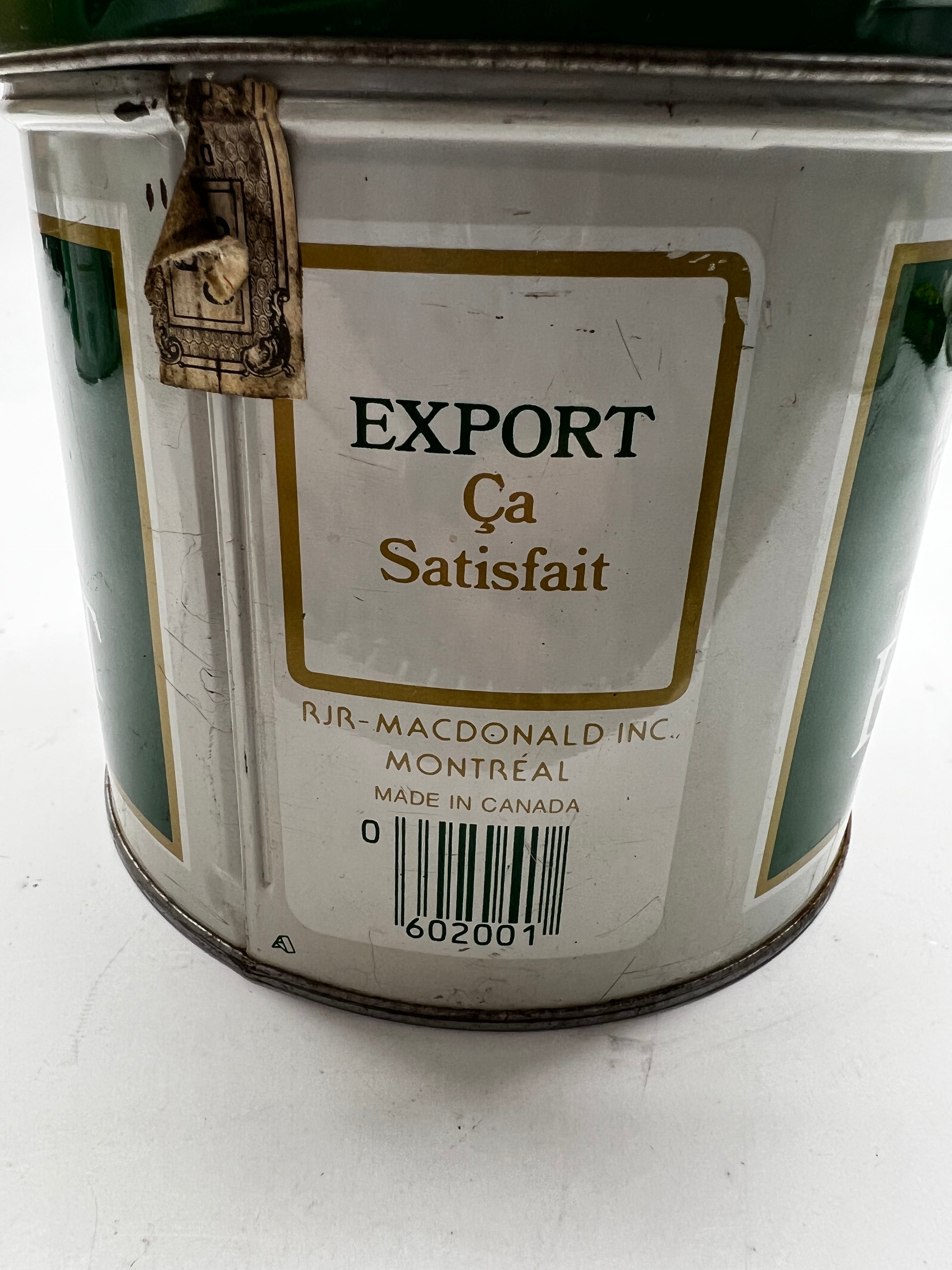 Vintage Macdonald Export Cigarette Tobacco Tin - 200g - Made in Canada
