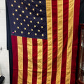 Vintage Bulldog Cotton Bunting 4x6 50-Star American Flag – Embroidered Stars