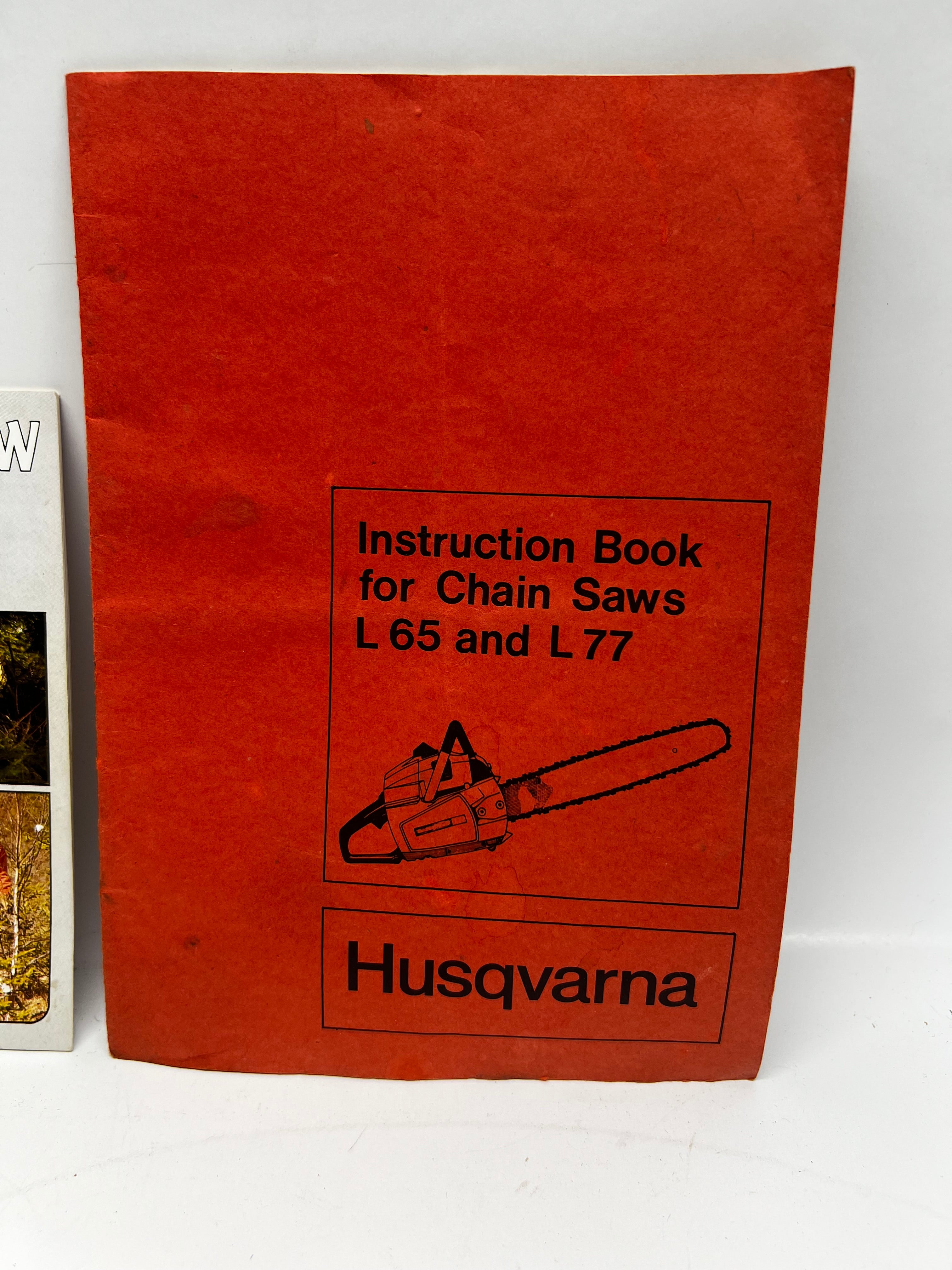 Vintage Husqvarna Chainsaw Manuals - L65 & L77 + Promo Booklet
