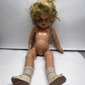 1930s Shirley Temple Composition Doll - 18" Original Antique
