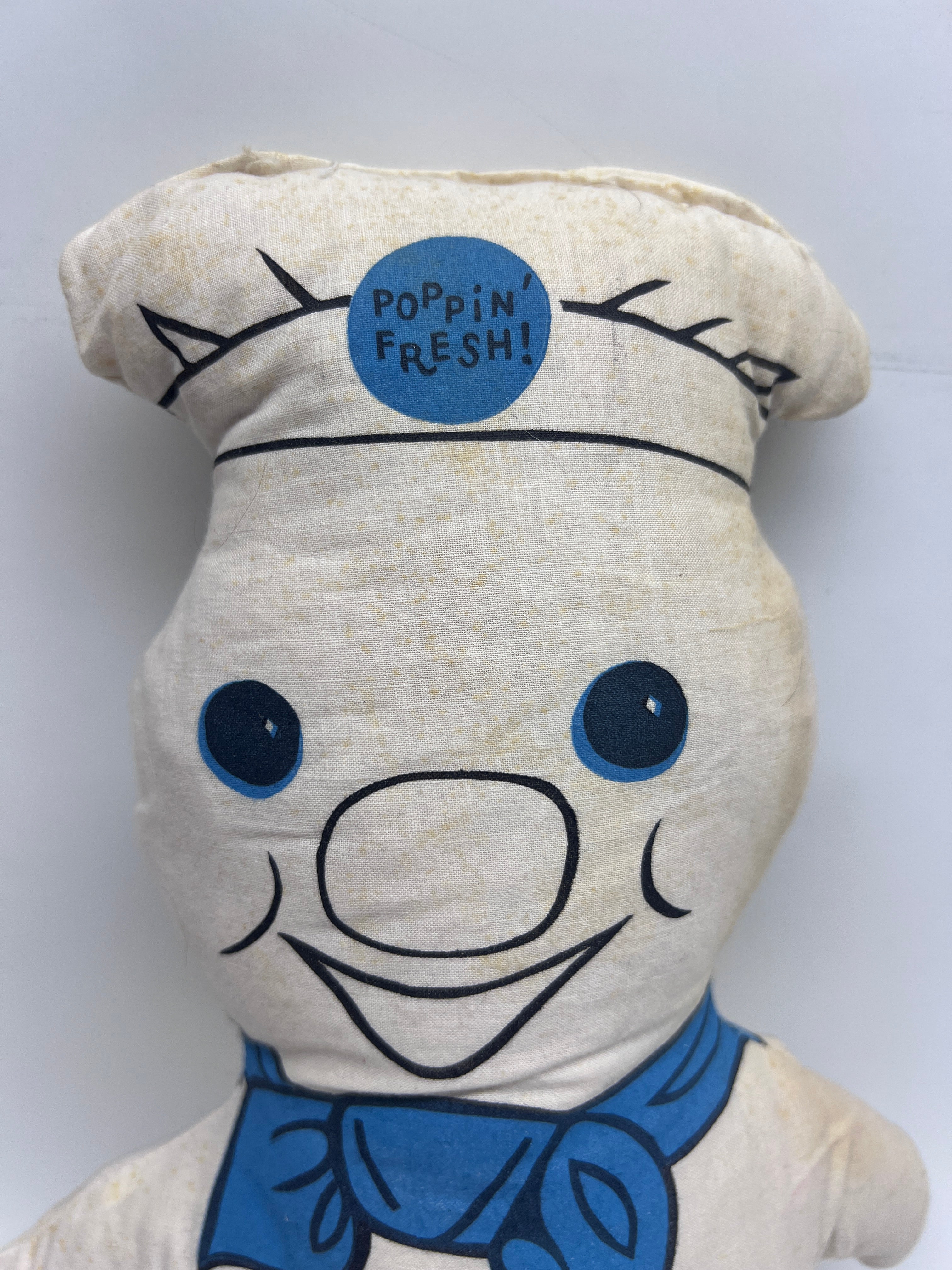 Vintage 1970s Pillsbury Doughboy Poppin’ Fresh Cloth Doll