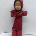 Mid-Century Mask-Face Doll - Hooded Red Outfit - 1940s/50s