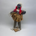 Handmade African Pende Dancer Doll – Vintage Folk Art Figurine