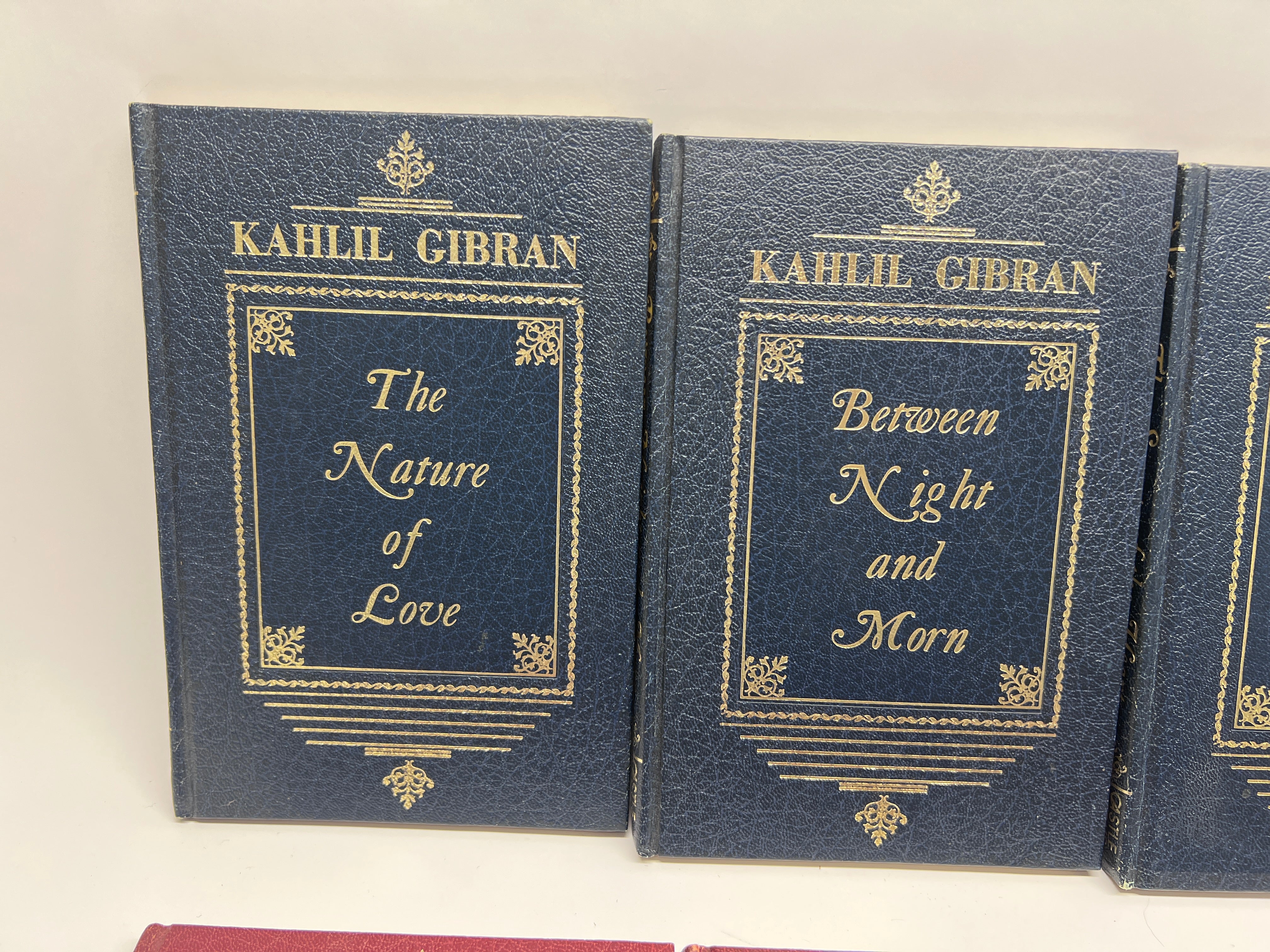 Vintage Kahlil Gibran 8-Book Matching Set - Philosophical Library Faux Leather
