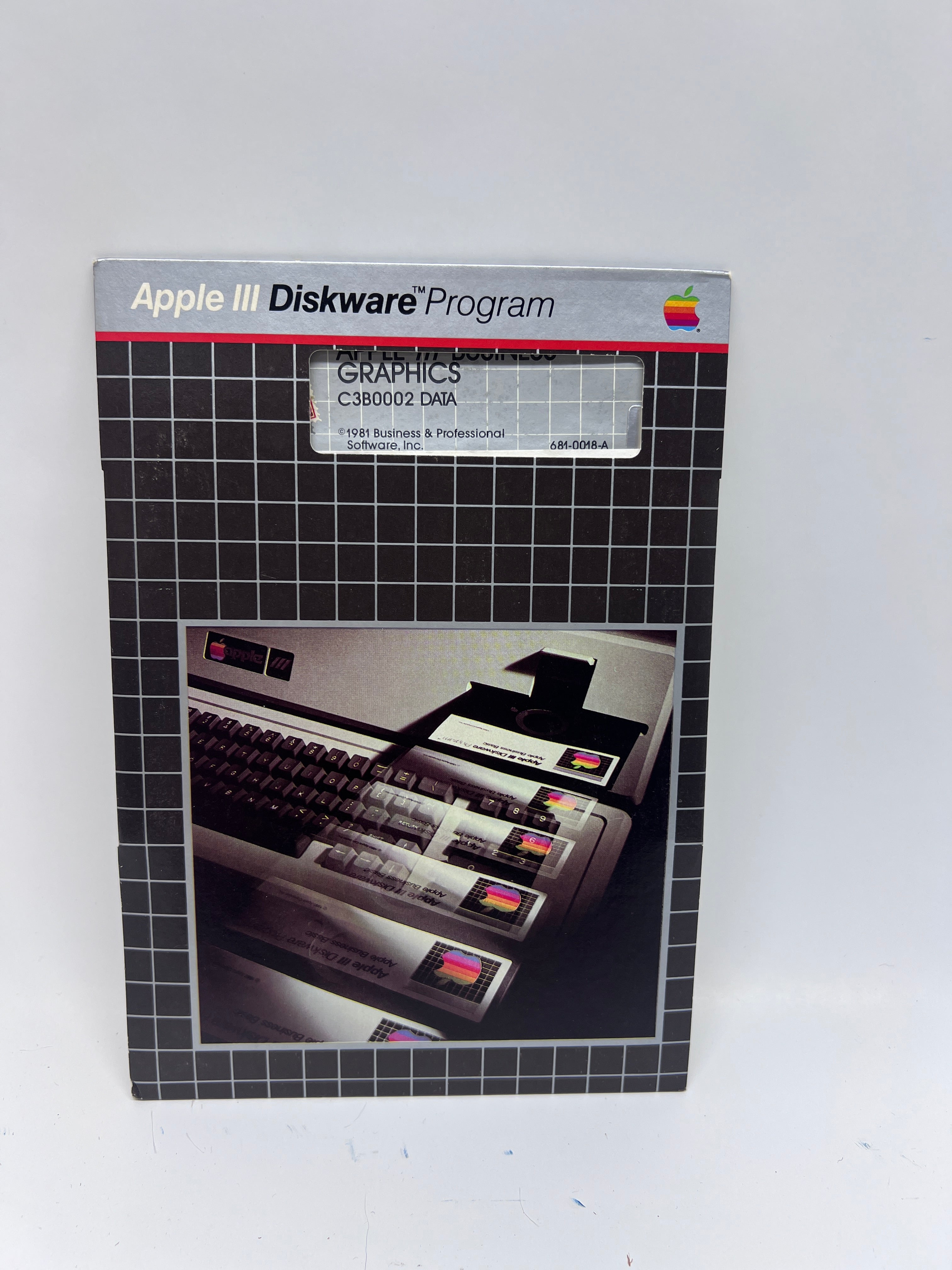 1981 Apple III Business Graphics Diskware Program - Rare Vintage Software
