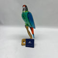 Swarovski Crystal Green Macaw Parrot Figurine with Certificate
