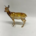 Swarovski Crystal Doe Figurine - Golden Shadow Faceted Glass