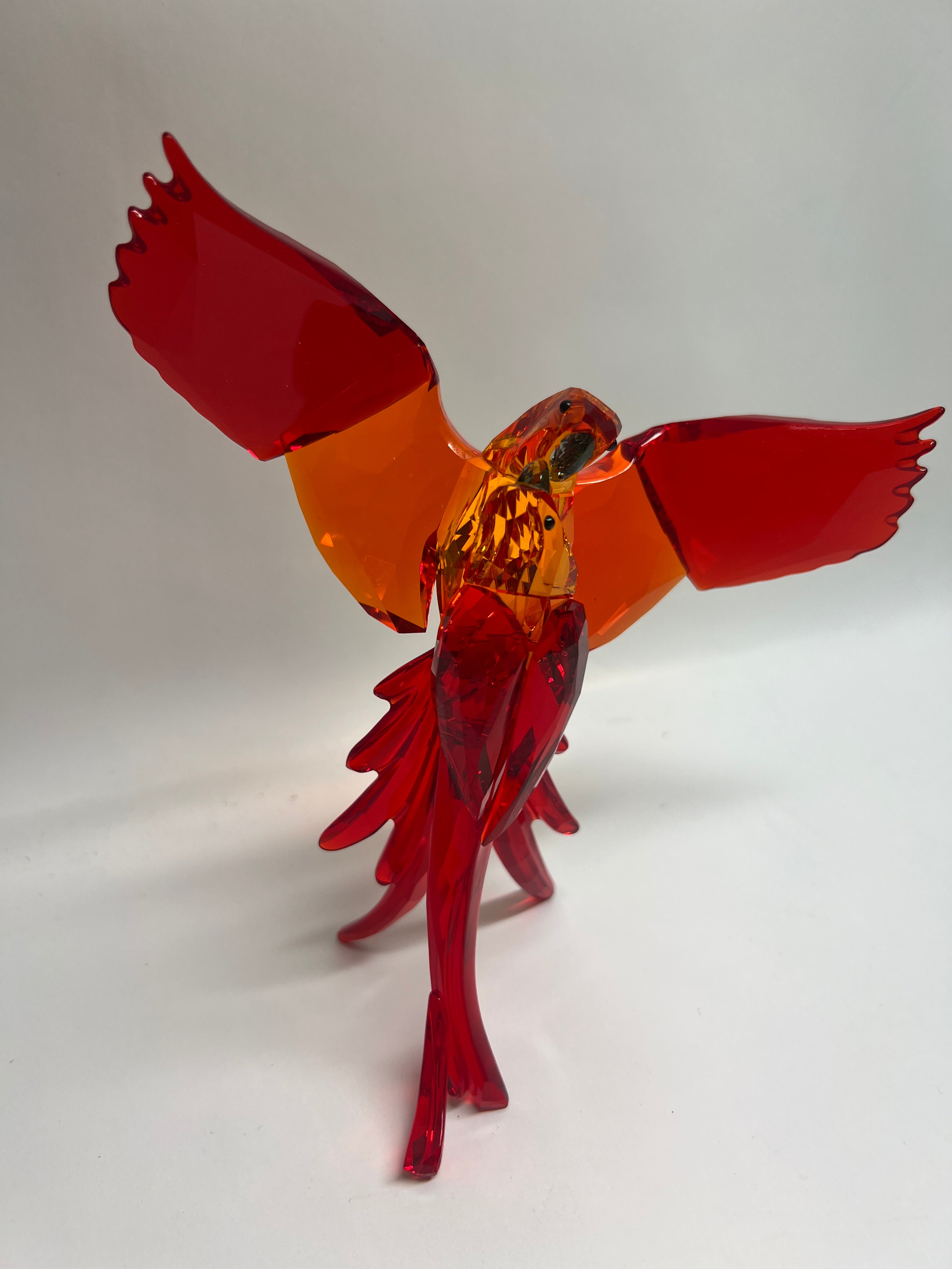 Swarovski Crystal Red Parrots Paradise Birds Figurine