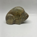 Inuit Hand Carved Soapstone Muskox Sculpture - Canadian Arctic Art