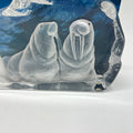 Mats Jonasson Målerås Swedish Crystal Walrus Iceberg Art Glass