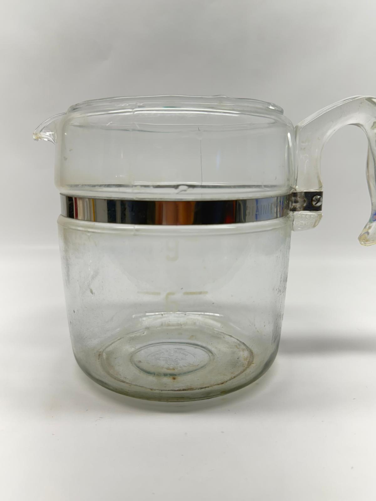 Used Pyrex Glass Flameware Percolator Coffee Pot