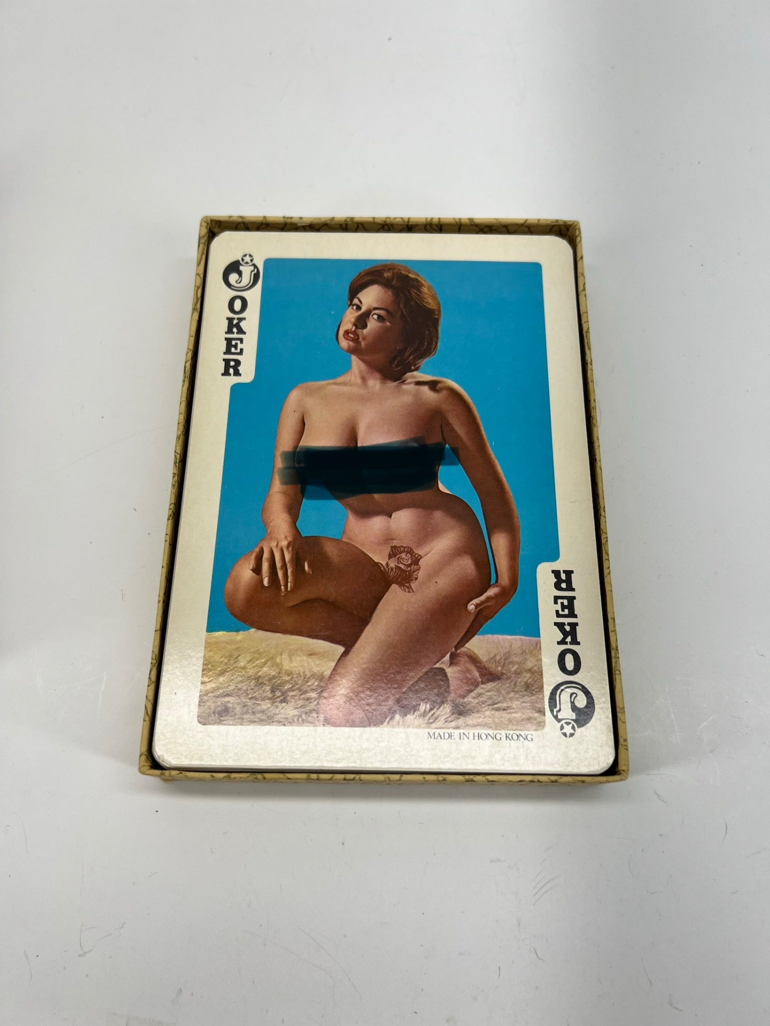 Esquire Oversized Plastic Coated Playing Pin Up Cards 1960s