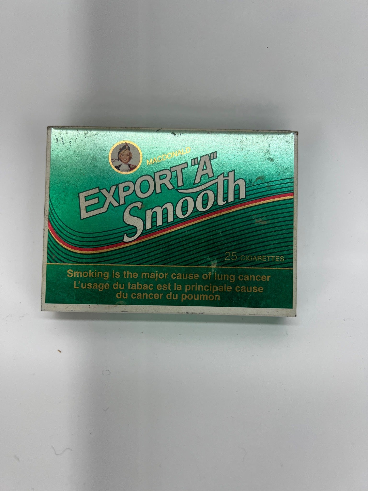 Export A Smooth Tin Box 1980s, Canada