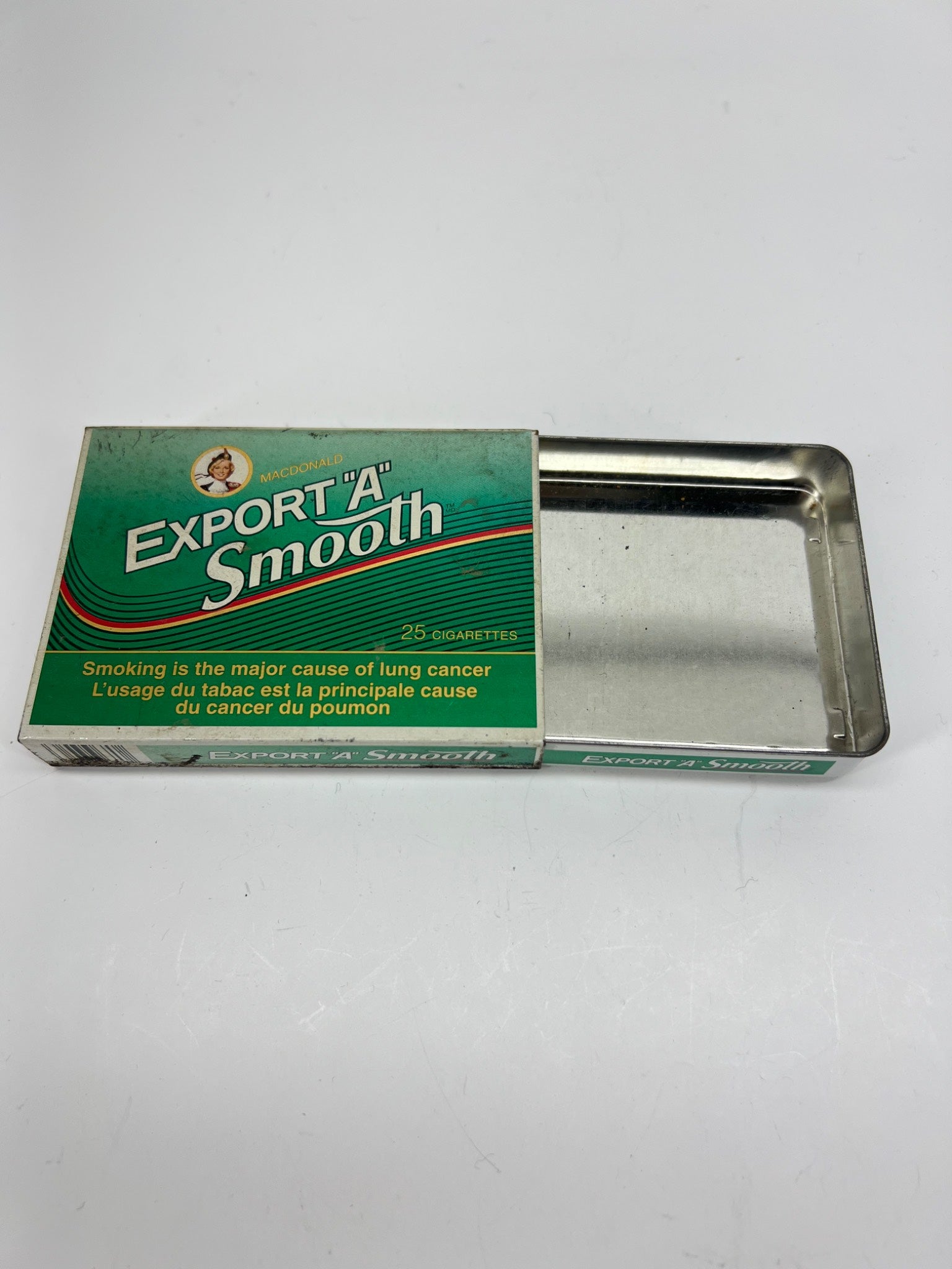 Export A Smooth Tin Box 1980s, Canada