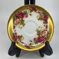 1950 Royal Chelsea "Golden Rose" Bone China Saucer – Made in England