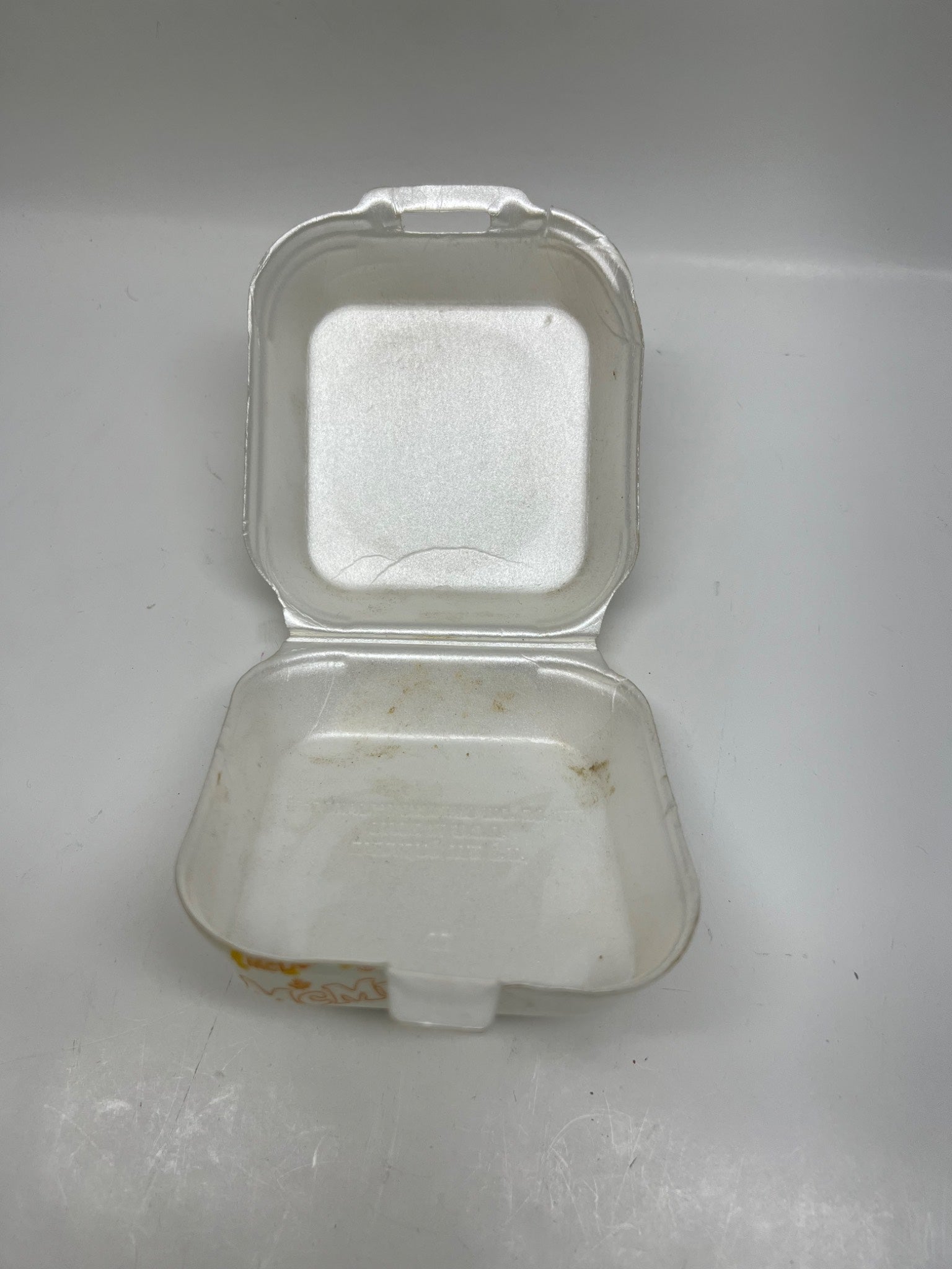 Vintage 1980s McDonald’s Egg McMuffin Styrofoam Box – RARE Clamshell