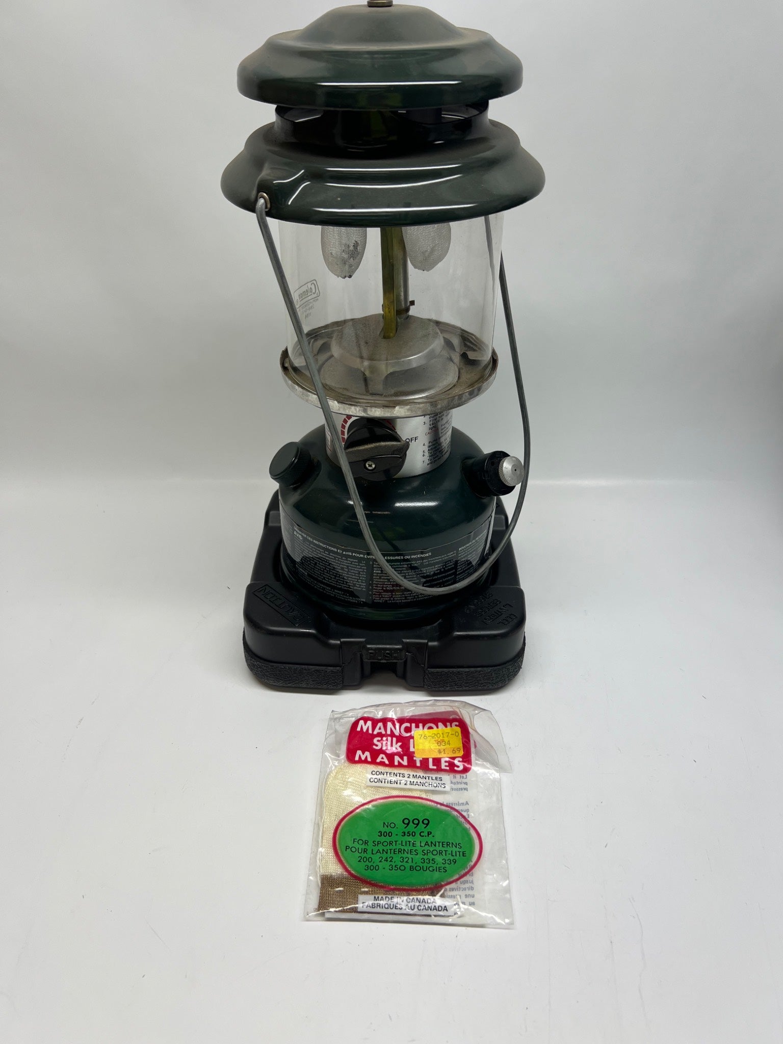1994 Coleman Dual Fuel Lantern – Made in Canada
