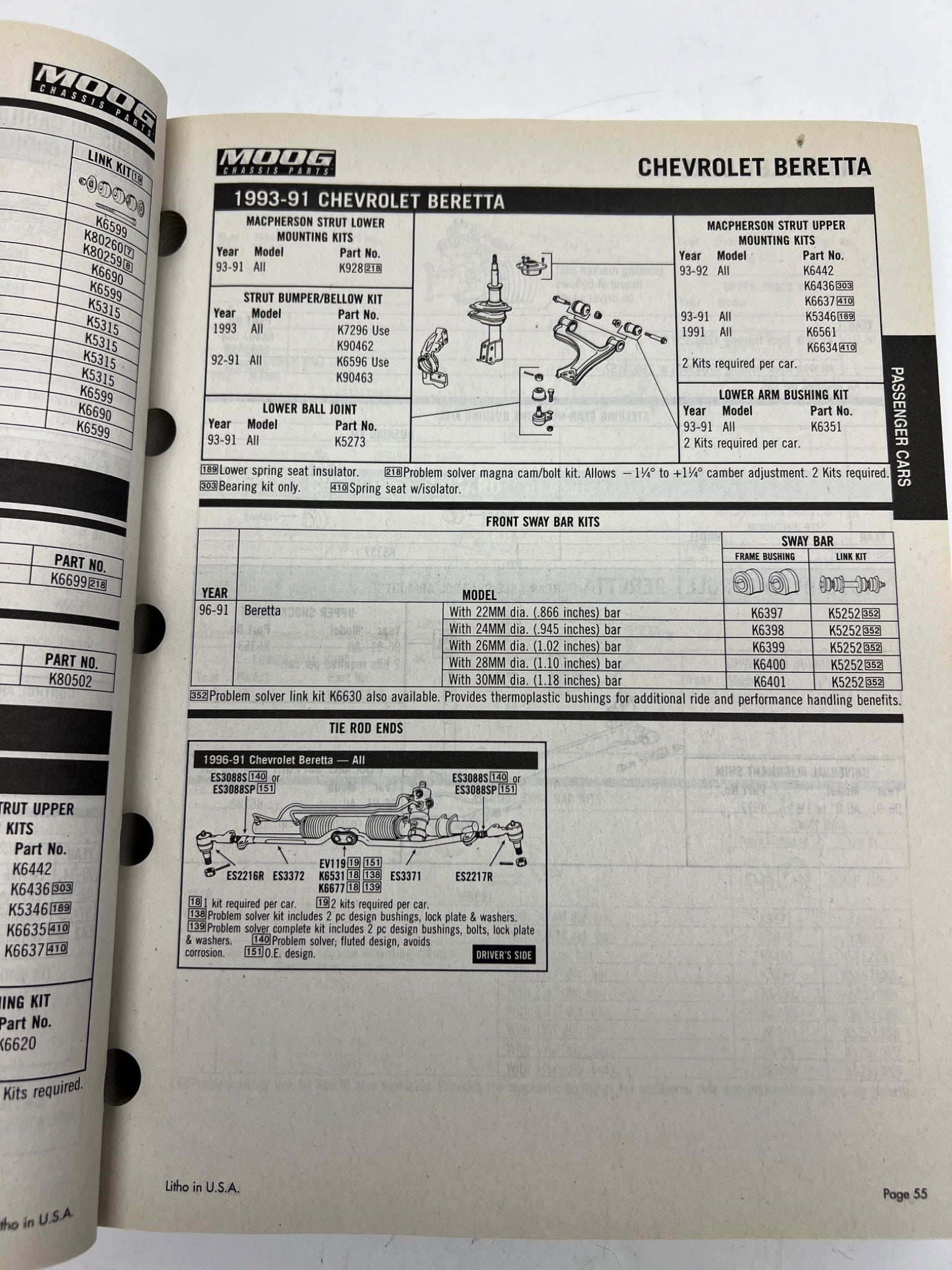 1991-2007 Moog Chassis Parts Catalog