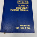1986-1987 Motor Domestic Component Locator Manual Made In Canada